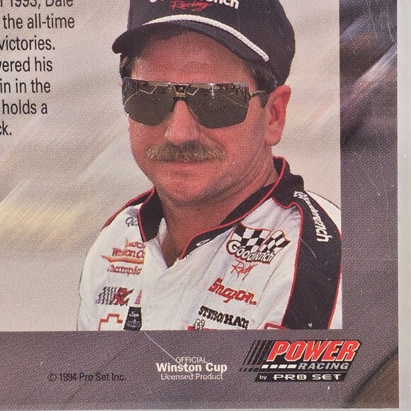 Dale Earnhardt 1994 Pro Set Racing Card PW16 - Picture 5 of 9